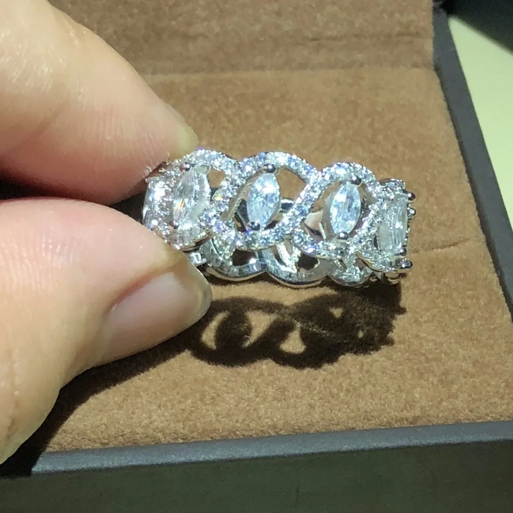 Роскошные ювелирные изделия с натуральным камнем CZ бренд из стерлингового