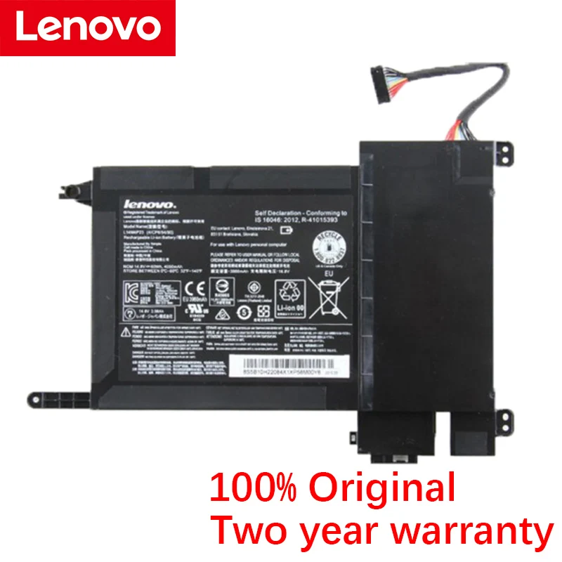 Lenovo Original IdeaPad Y700 17iSK Series 5B10H22084 L14M4P23 L14S4P22 4050mAh Аккумулятор для