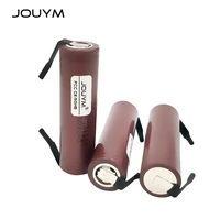 jouym diy hg2 18650 battery 3000mah 18650hg2 3 6v 30a high power discharge li ion rechargeable battery for 18650 high current