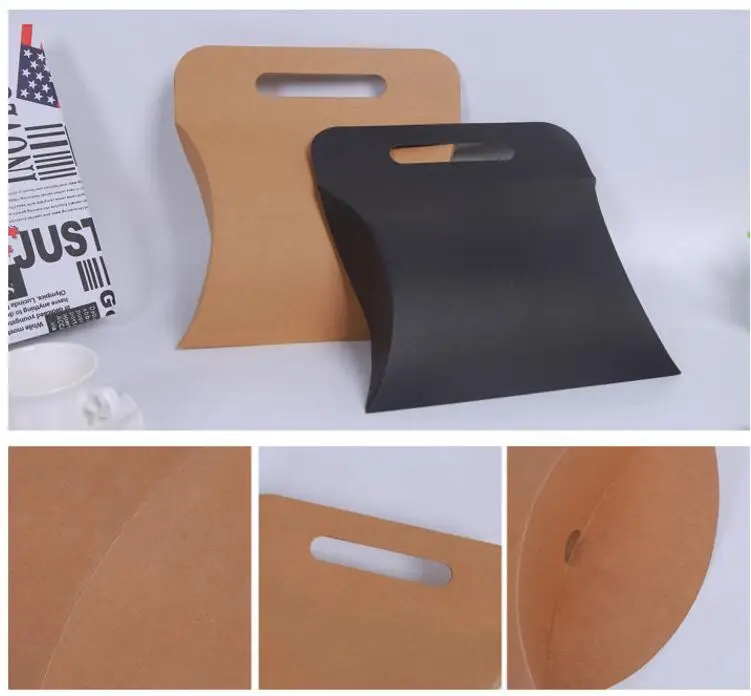 Большая большая черная белая картонная коробка для подарков 27x19 5x6 см 20 шт. с