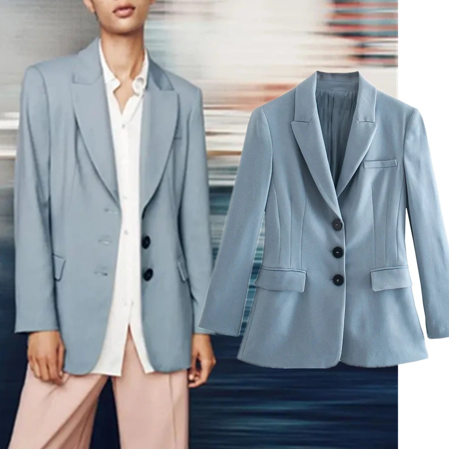 

Withered Office Lady Casul Blazer Feminino England Style Fashion Simple Solid Slim Blazer Women 2021 Women Blazers And Jackets