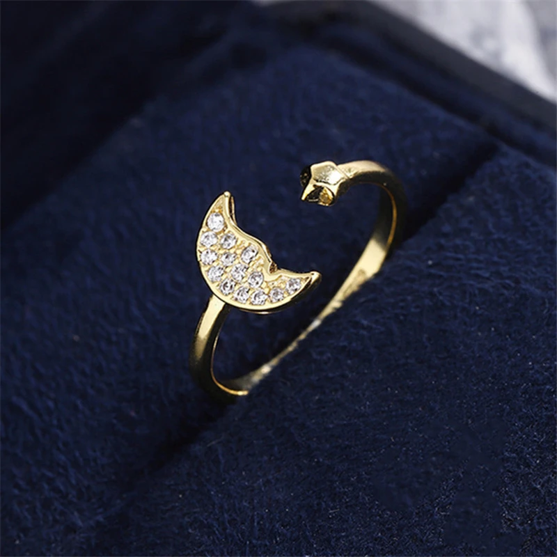 Горячая Распродажа маленькое открытое кольцо с инкрустированным цирконием в