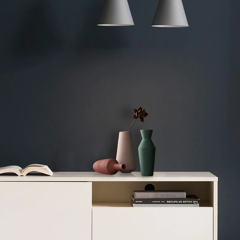 Керамическая ваза в нордическом стиле простой современный Декор для дома
