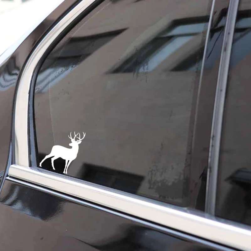 

Car Stickers, Motorcycle Decals Deer Turns Back Decorative Accessories,to Cover Scratches Sunscreen Waterproof PVC.16cm*13cm