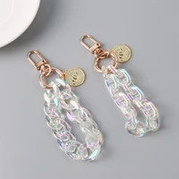 kawaii charms cute alloy listing purse keychain dream colorful button chain acrylic key pendant girl heart bag ornament ys015