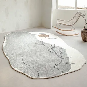 plush fluffy soft irregular carpets for living room area rugs child bedroom carpet rug modern black sofa beside kids floor mats free global shipping