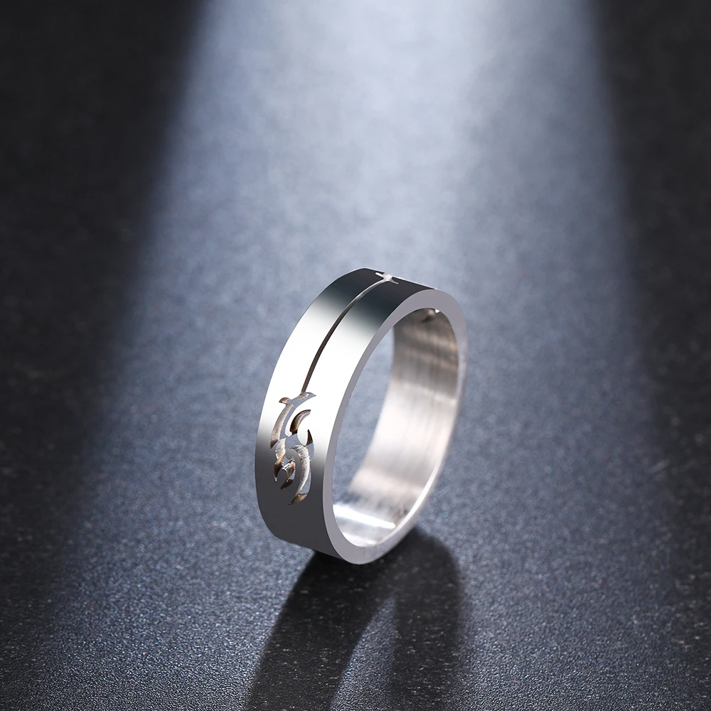 DOTIFI для женщин кольцо полые геометрические нержавеющая сталь золото серебро