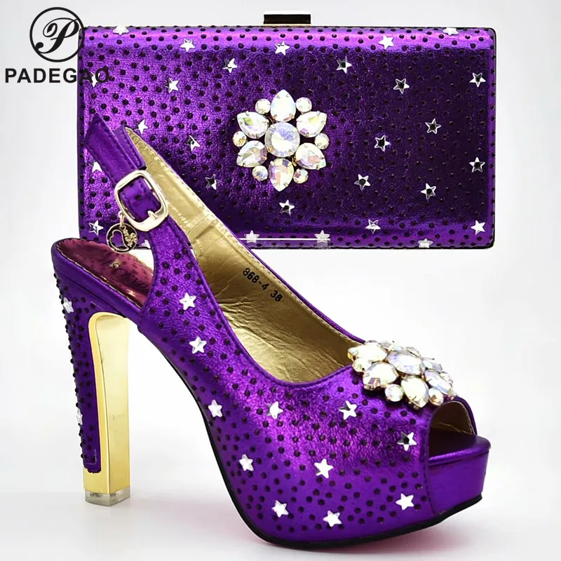 Новинка 2020 яркие нигерийские туфли на каблуках итальянские дизайнерские с