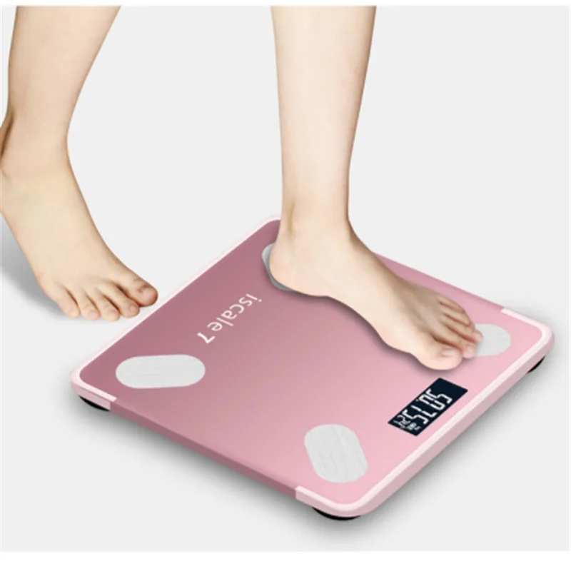 Цифровые весы для взвешивания тела напольные ванной жира стеклянные электронные