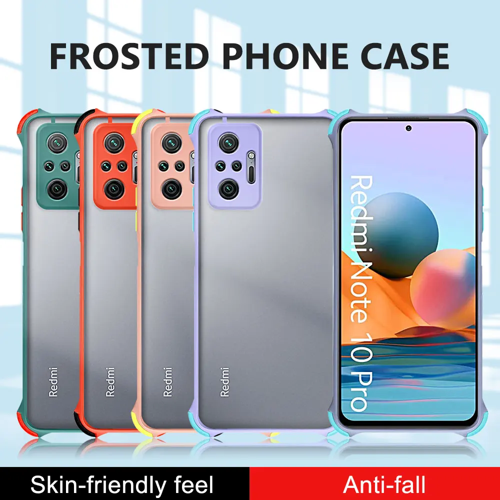 

Redmi Note 10 Pro Case Anti-knock Clear Phone Case Cover For Xiaomi Redmi Note 10 Pro Max Note 10S Note10 5G 4G PC Coque Caqa