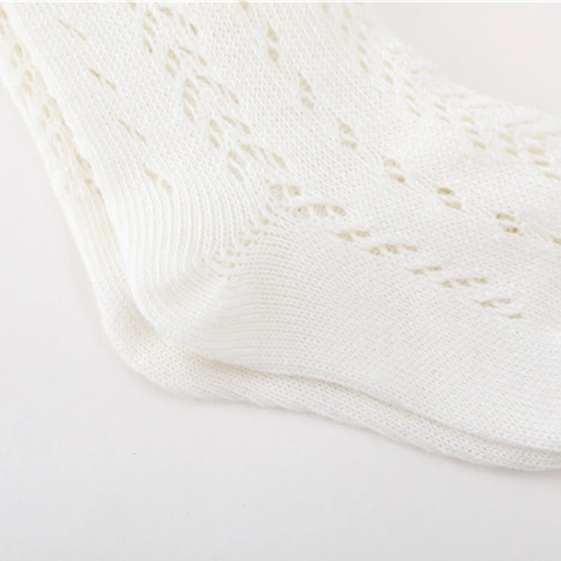 Calcetines largos hasta la rodilla para ni&ntilde;as de 0 a 8 a&ntilde;os, de malla de algod&oacute;n, con lazo, dise&ntilde;o lateral, botines, de princesa-4