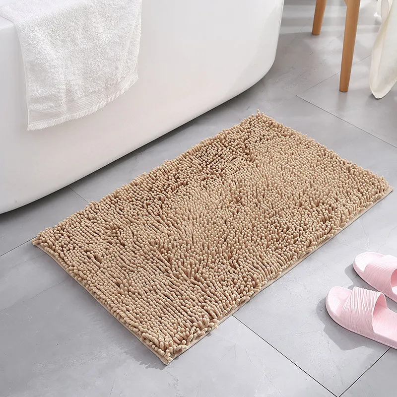 Абсорбирующий ворсистый мягкий коврик из толстой синели для спальни кухни