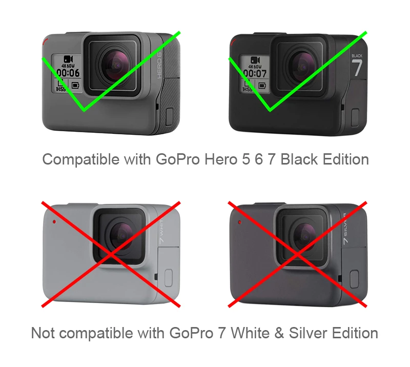 Для Go Pro аксессуар Мягкий силиконовый чехол+ крышка объектива Крышка для GoPro Hero 5 6 7 Black Hero 6 Hero 7 Экшн-камера