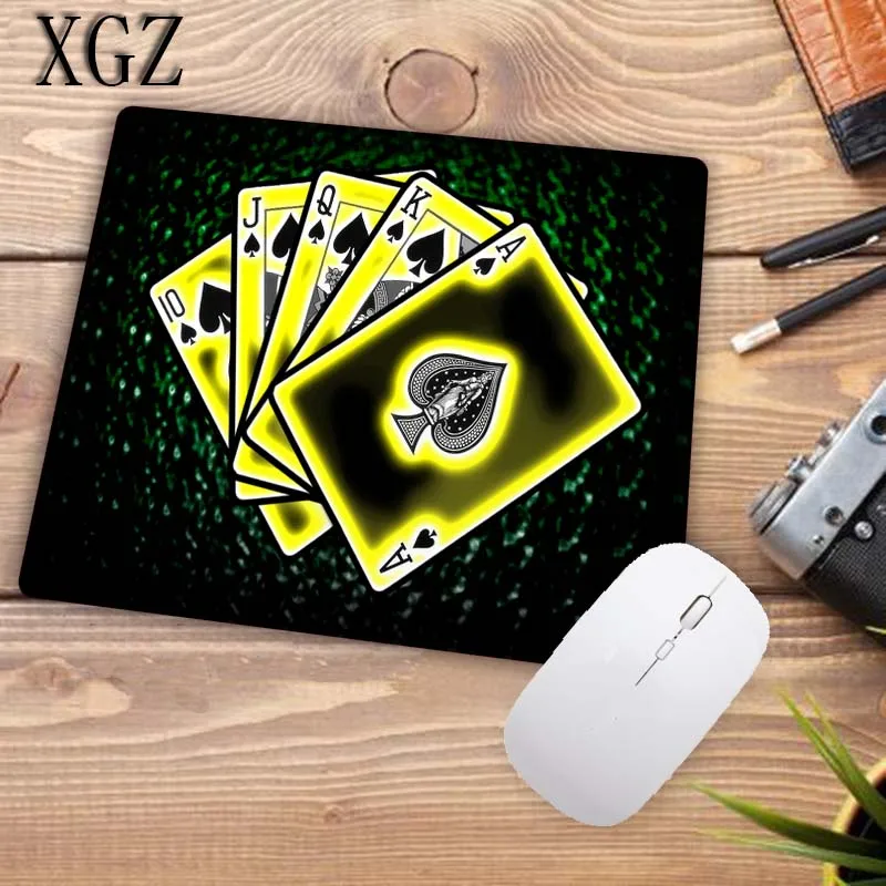 XGZ Funny Poker Gaming Mouse Pad Gamer Computer Mousepad Natural Rubber Mat Keyboard Desk Game 22X18CM Big Promotion | Компьютеры и