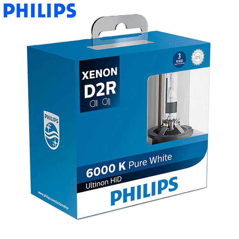 Philips D2R 85126W X 35W Xenon Ultinon HID 6000K холодный синий белый светильник автообновление