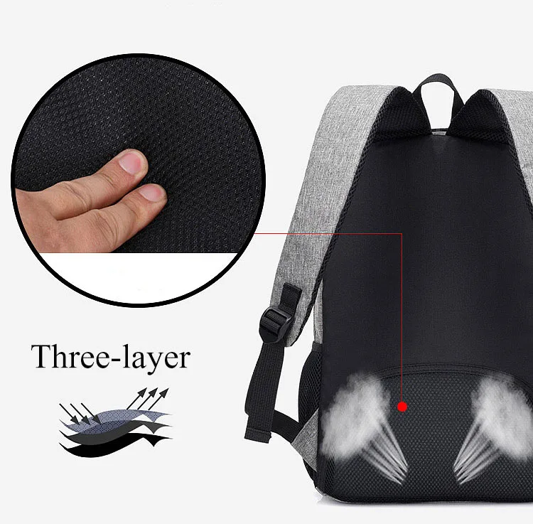 Anti Theft человек рюкзак USB заряженный ноутбук большой bagpack дорожная сумка для Для мужчин школьников мальчиков и девочек mochila hombre