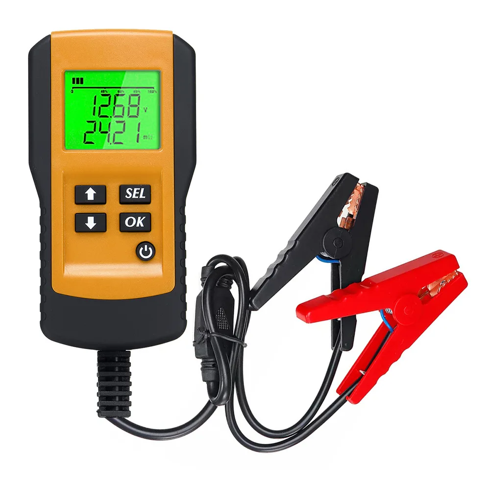 

Portable 12V LCD Tester Automotive Vehicle Digital Car Battery System Analyzer Battery Voltage CCA Ohm Diagnostic Tool