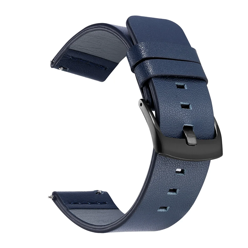 18 24 мм 20 мм 22 мм масляный кожаный ремешок для часов Amazfit huawei GT Galaxy Watch 42 46 мм gear S3 спортивный ремешок для часов Быстрый выпуск