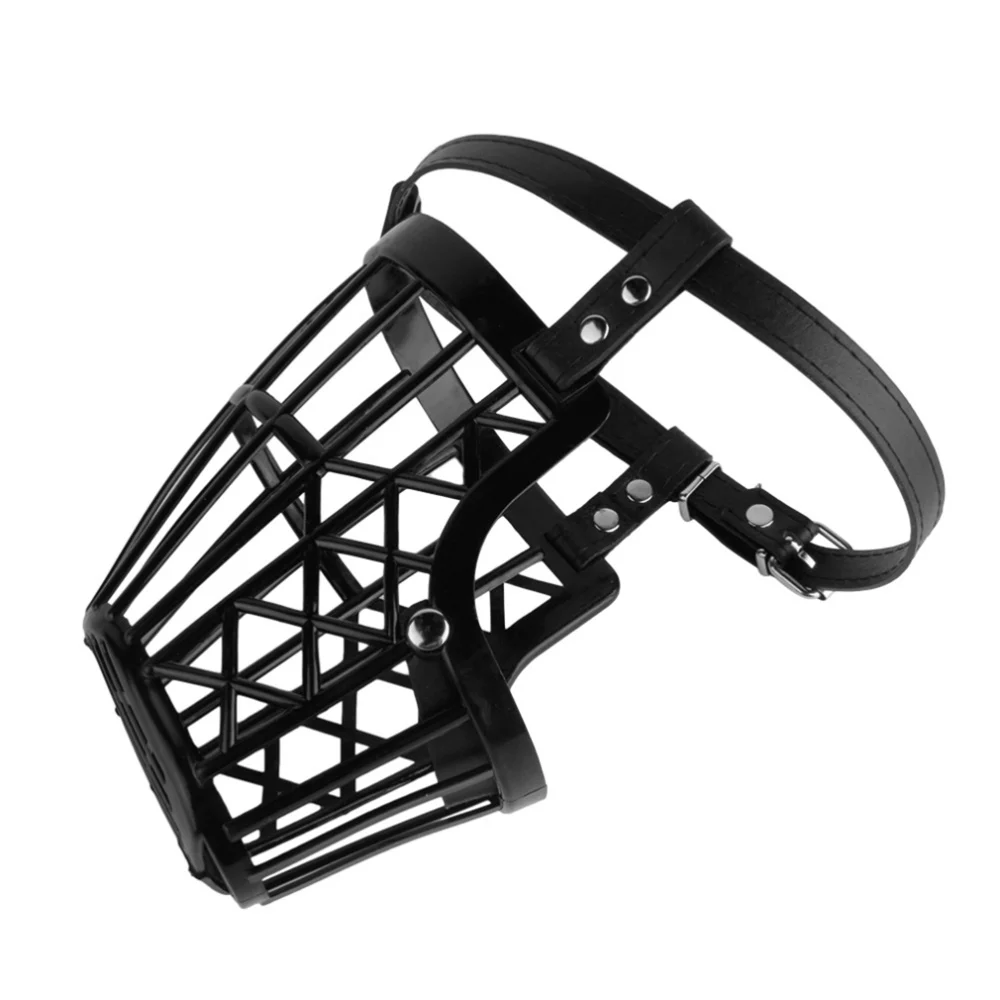 Basket Dog Muzzle Comfortable For Various Sizes Tan Color Bite Barking - Size (Black) | Дом и сад