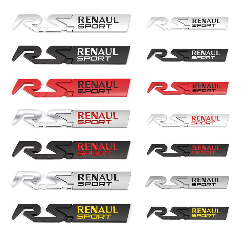 Автомобильная наклейка RS с спортивной эмблемой для Renault Clio Scenic Logan Megane Koleos Sandero