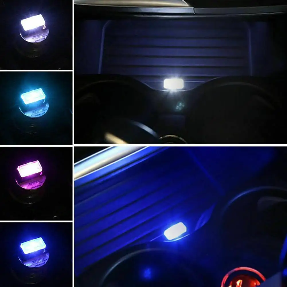 

Mini USB Light LED Modeling Car Ambient Light Neon light kinds Jewelry colors) (6 Car Light Interior of J2Z8