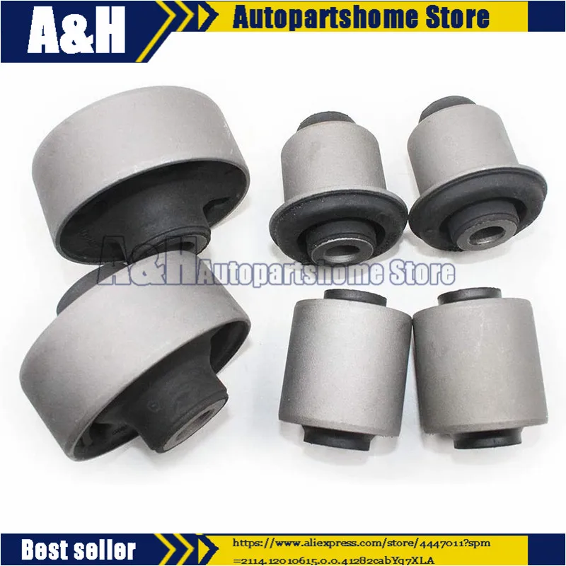 

51391-SDA-A03 51391SDAA03 Newly Front Lower Control Arm Inner & Outer Bushing Kit Set of 6 for Honda Accord TL TSX