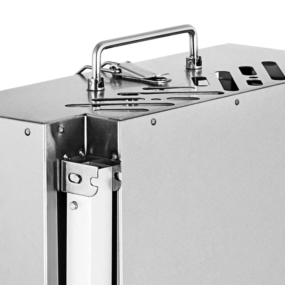 Складной портативный гриль для барбекю с древесным углем 24x12 дюймов на открытом