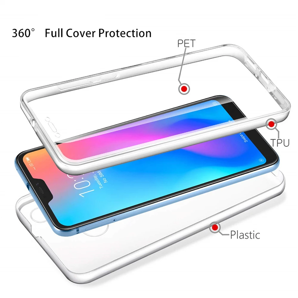 

Luxury 360 Full Case for Xiaomi Mi 9 10 11 Pro Full Body Shockproof Protective Clear Case for Xiaomi Mi 9T 10T Note 10 Lite