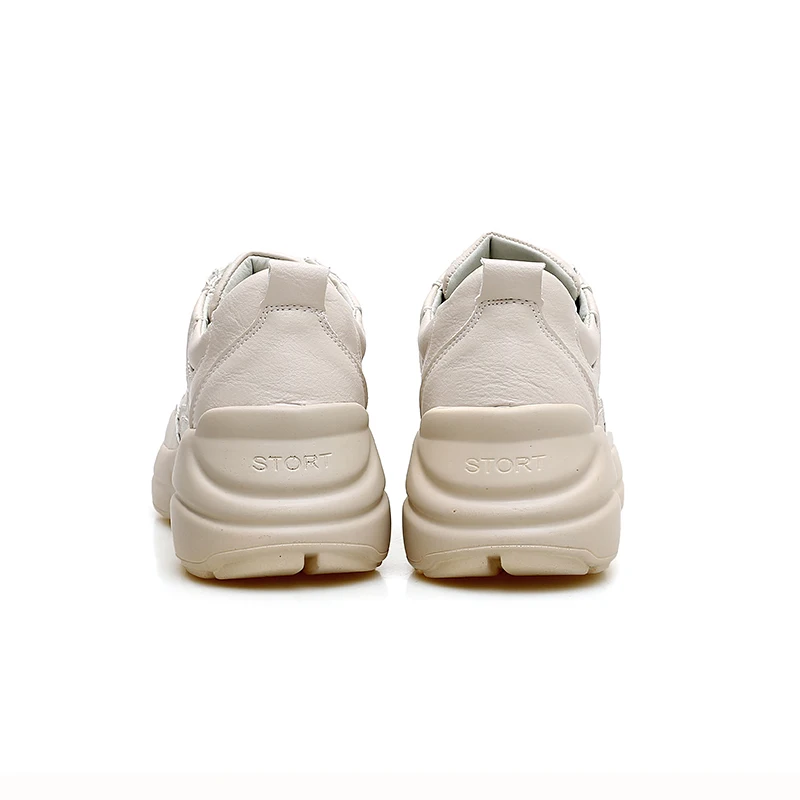 Женские дышащие кроссовки из ПУ кожи Повседневная прогулочная обувь белые осень