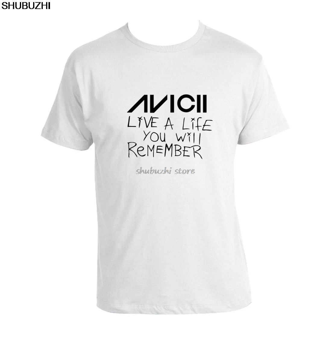 

Футболка Avicii с надписью «Live A Life», которая помнит, футболка унисекс avicii EDM Dance Legend, Мужская брендовая футболка teeshirt, хлопковые топы для мужчин ...