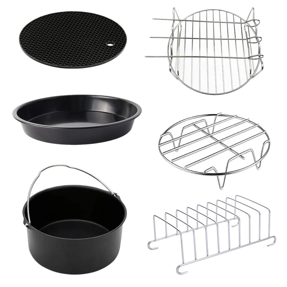 

6 шт., кухонные принадлежности, фритюрница, аксессуары для торта (8 дюймов)