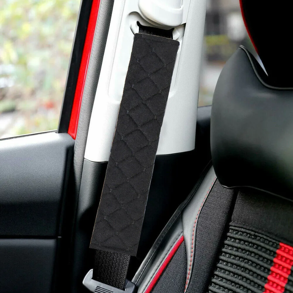 

Accessories Seat Belt Pad Black Car Cushion Parts Protection Replacement