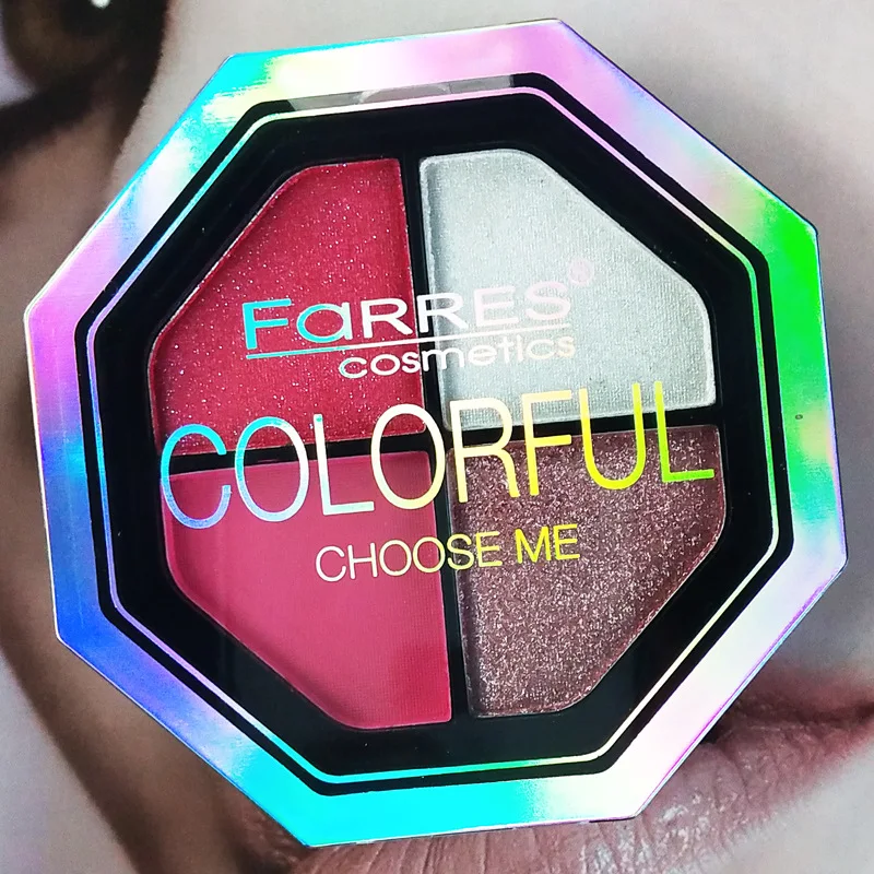 4 цвета натуральные матовые блестящие перламутровые тени для век четыре