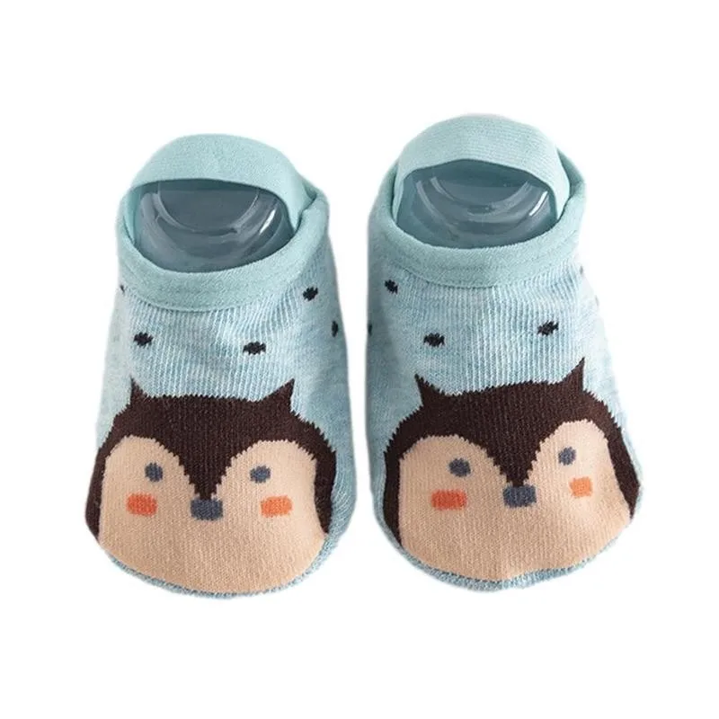 

1pair Fashion Cute Baby Toddler Socks Cartoon Animal Cotton Sweat Toddler Pattern Socks Breathable Non-slip Absorption Floo A2Y4