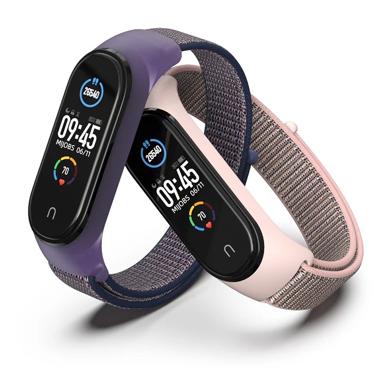 

Nylon Strap for xiaomi mi band 6 Bracelet Sport loop smart watch belt pulsera correa Mi band 5 strap Wristband for mi band 4 3