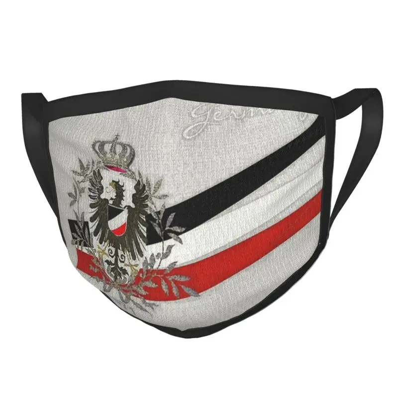 

German Empire Eagle Flag 1871 Reusable Mouth Face Mask Unisex Adult Germany Patriotic Mask Protection Cover Respirator Muffle