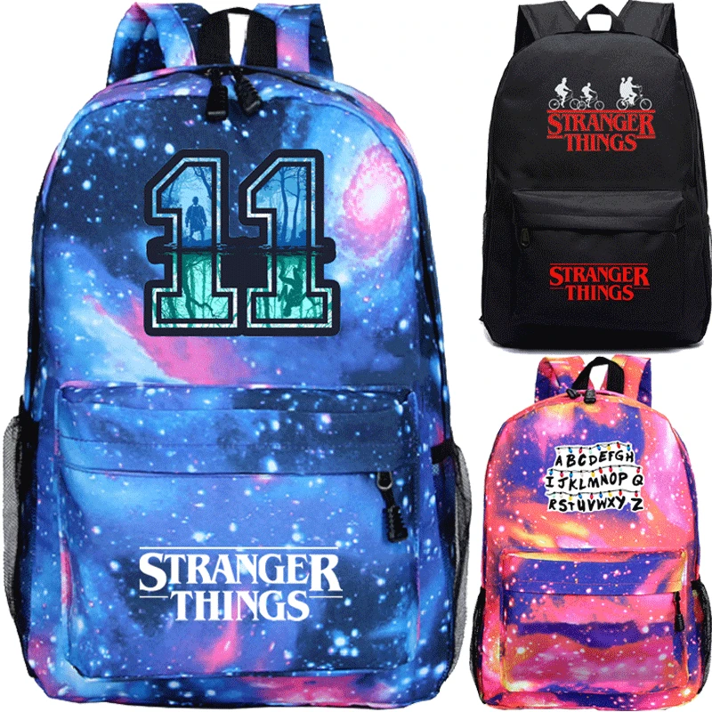 

Stranger Things Backpack Boys Girls New Book School Mochila Teens Men Women Travel Bags Laptop Shoulder Rucksack