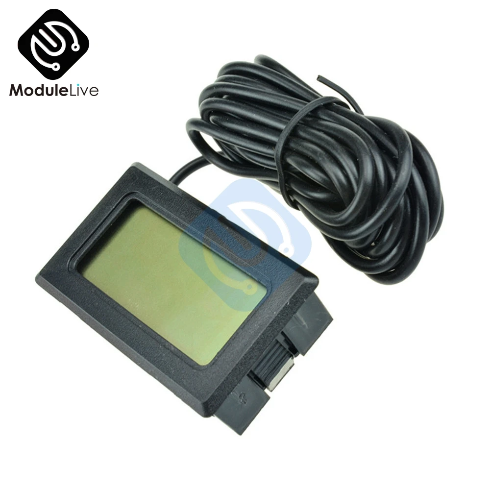 TPM-10 Digital LCD Thermometer Hygrometer Temperature Sensor Meter Weather Station Diagnostic-tool Thermal Regulator 2m | Инструменты