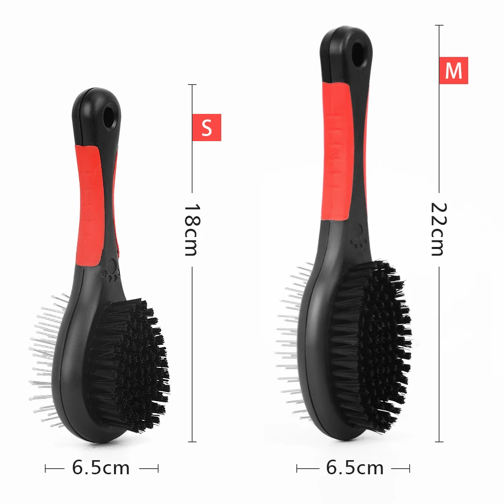 Расческа для груминга собак двухсторонняя многофункциональная Массажная щетка