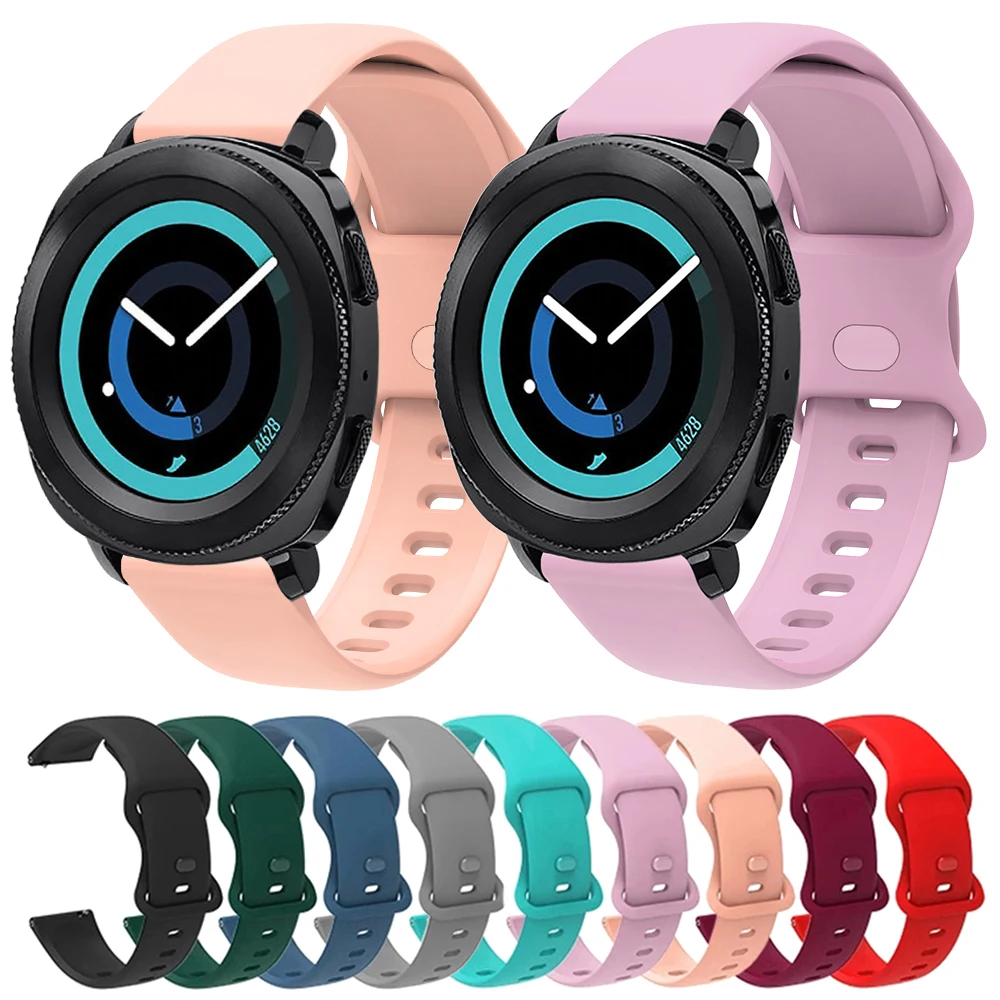 

Ремешок силиконовый для Samsung Gear Sport/Gear S2 Classic, сменный спортивный браслет для Galaxy 42 мм/3 41 мм, 20 мм