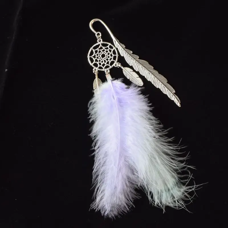 EZONE металлическая Закладка Ловец снов винтажная подвеска перо Подарочная