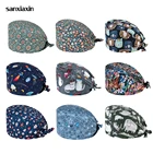 Высокое качество; Одежда с героями мультфильмов принтом доктор впитывает пот абсорбент хирургическая шапочка медсестры головы волос Baotou с эффектом потертости; Шапочка для салона красоты Уход Крышка