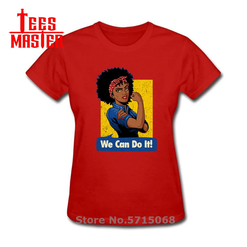 Camisa Tees We Can Do It Black Girl T shirt women Queen V2 femme equality girl power T-shirt Wonder tshirt camisetas | Женская одежда