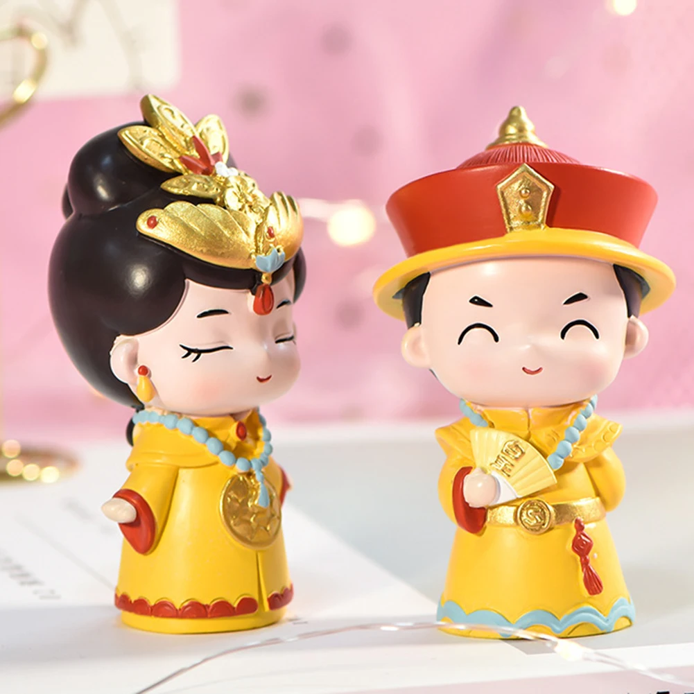 Мини Король Королева модель фигурка орнамент шкаф микро пейзаж свадебный Декор