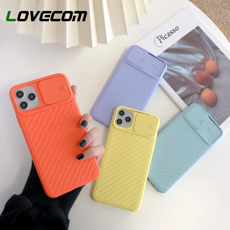 Camera Protection Shockproof Phone Case For iPhone 12 Mini 11 Pro Max XR X XS 7 8 6S Plus Solid Color Soft Back Cover | Мобильные