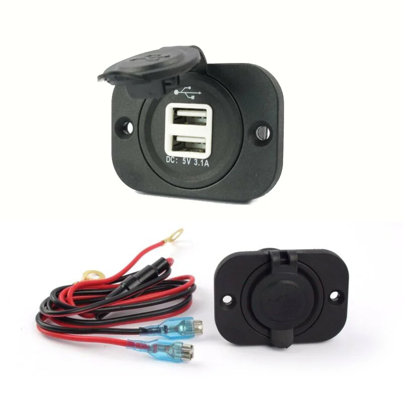 12V зарядное устройство розетка LED водонепроницаемый IP65 аксессуары Пылезащитный