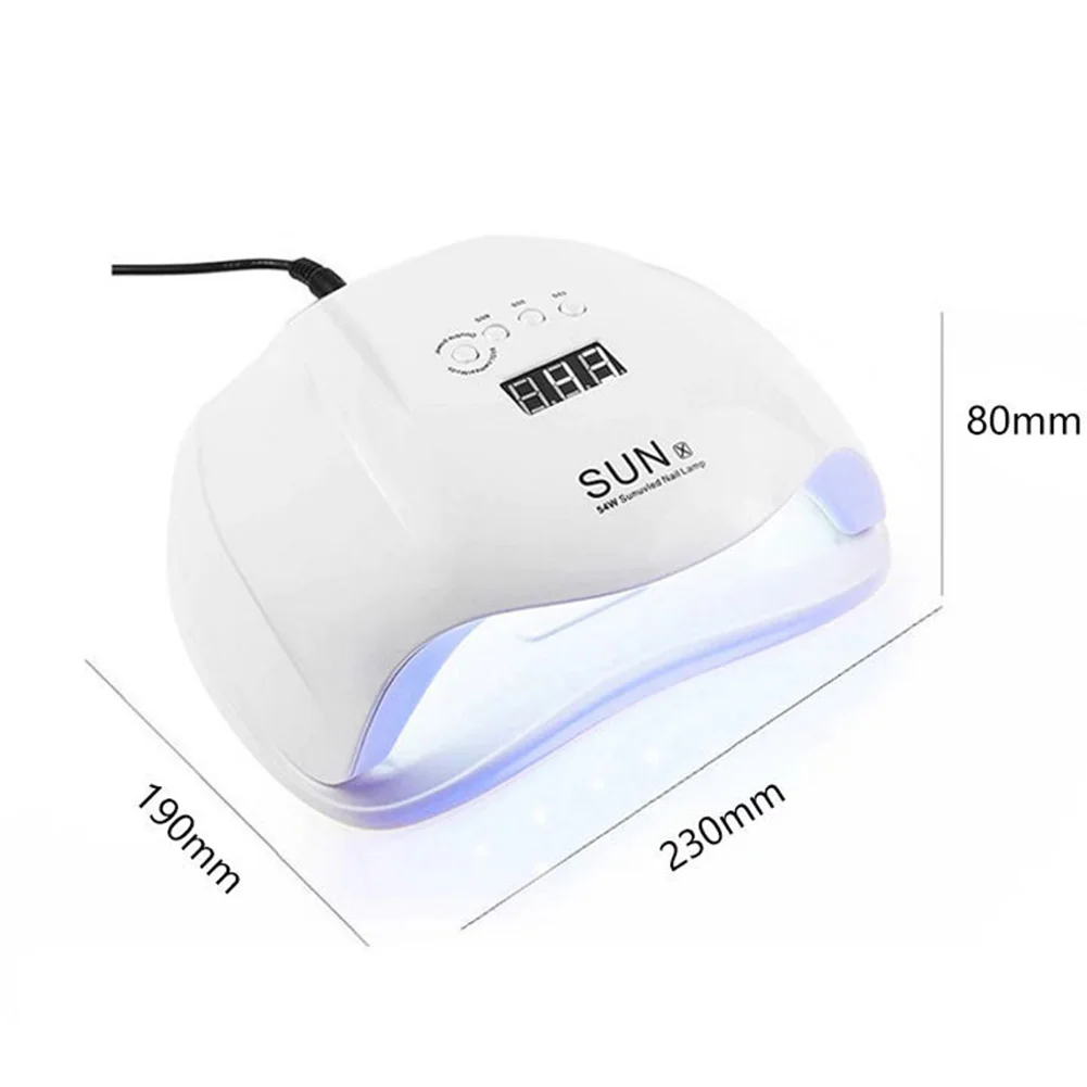 

54W ABS Manicure Lamp Nail Dryer Machine LED Nail Art Light for Gel Polish