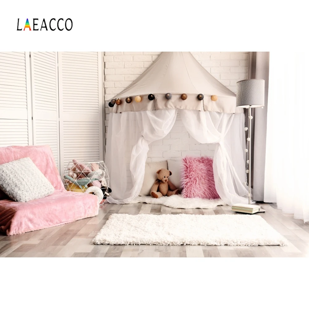 

Laeacco Tent Carpet Sofa Pillow Light Photography Backdrops Photo Backgrounds Baby Newborn Child Portrait Photophone Photozone