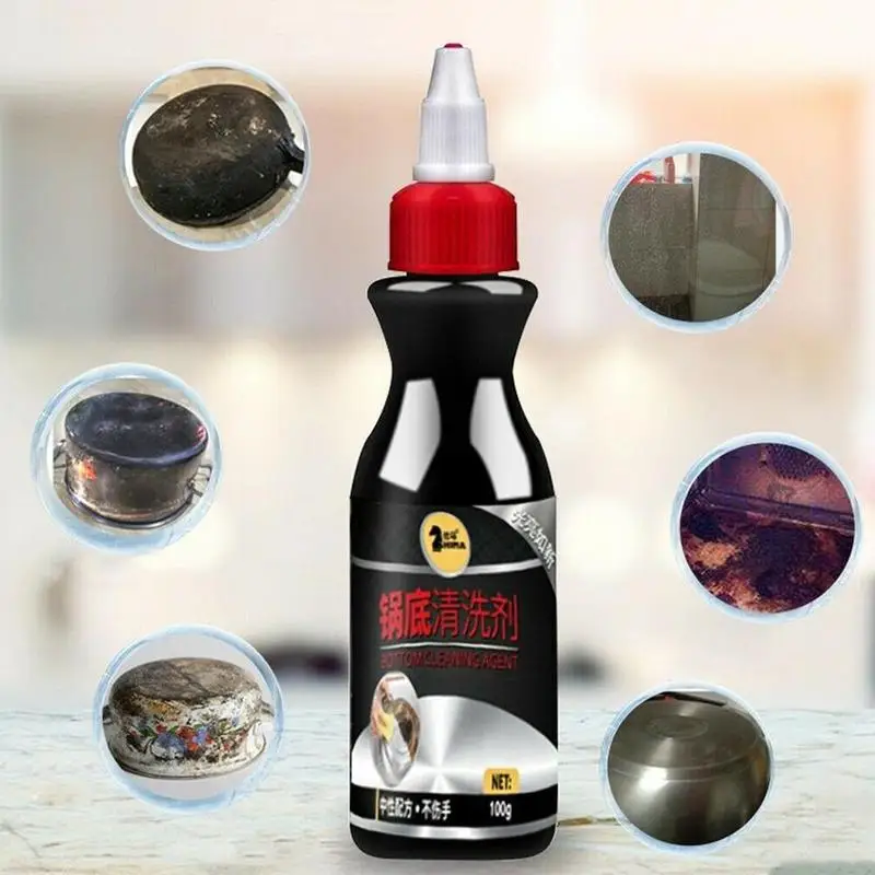 100 г моющее средство для удаления ржавчины сожженных Красители черный весы