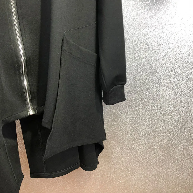 Мужская свободная тонкая ветровка с капюшоном модная дизайнерская